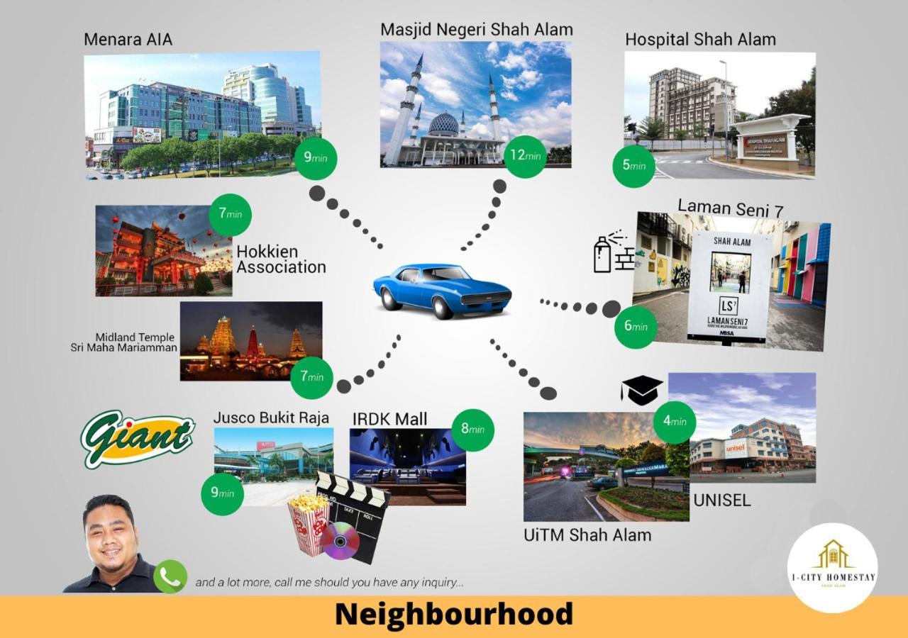 I-City Homestay - Shah Alam, Hospital Shah Alam, Uitm, Central Mall Sogo, Seksyen 7 Ngoại thất bức ảnh